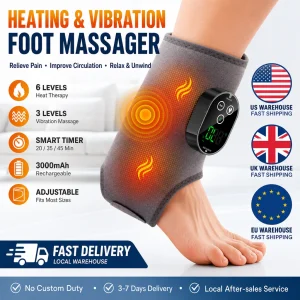 Foot Ankle Massager w/Heat and Vibration,